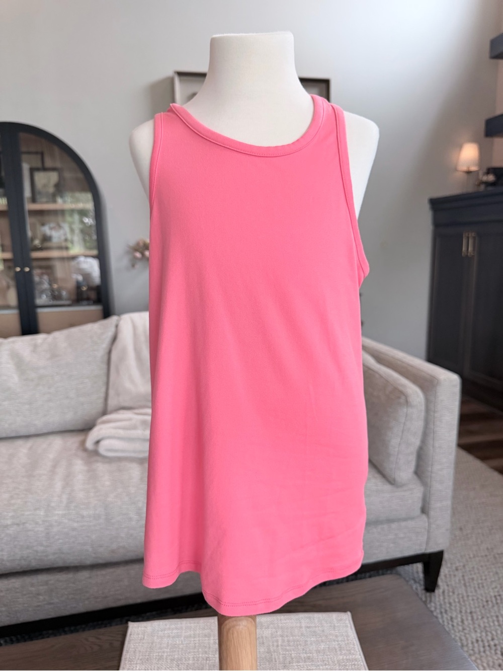 Crewcuts Girls' Large (10/11) Sleeveless Pink Tank - Casual Everyday Wear